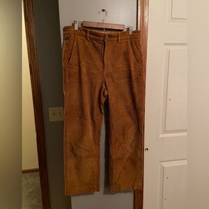 The Corduroy straight leg crop pants